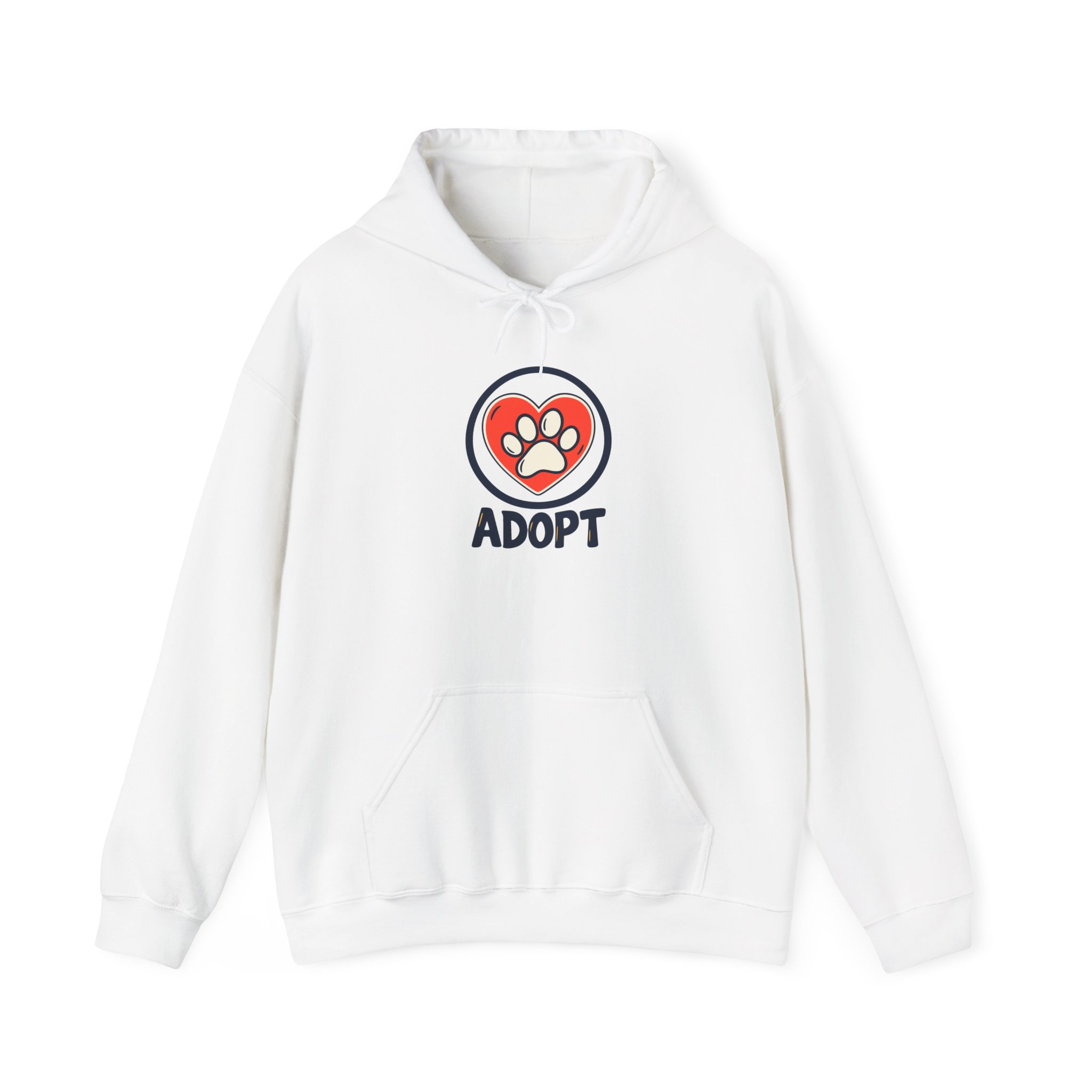 Shelter Heart Badge Hoodie — White