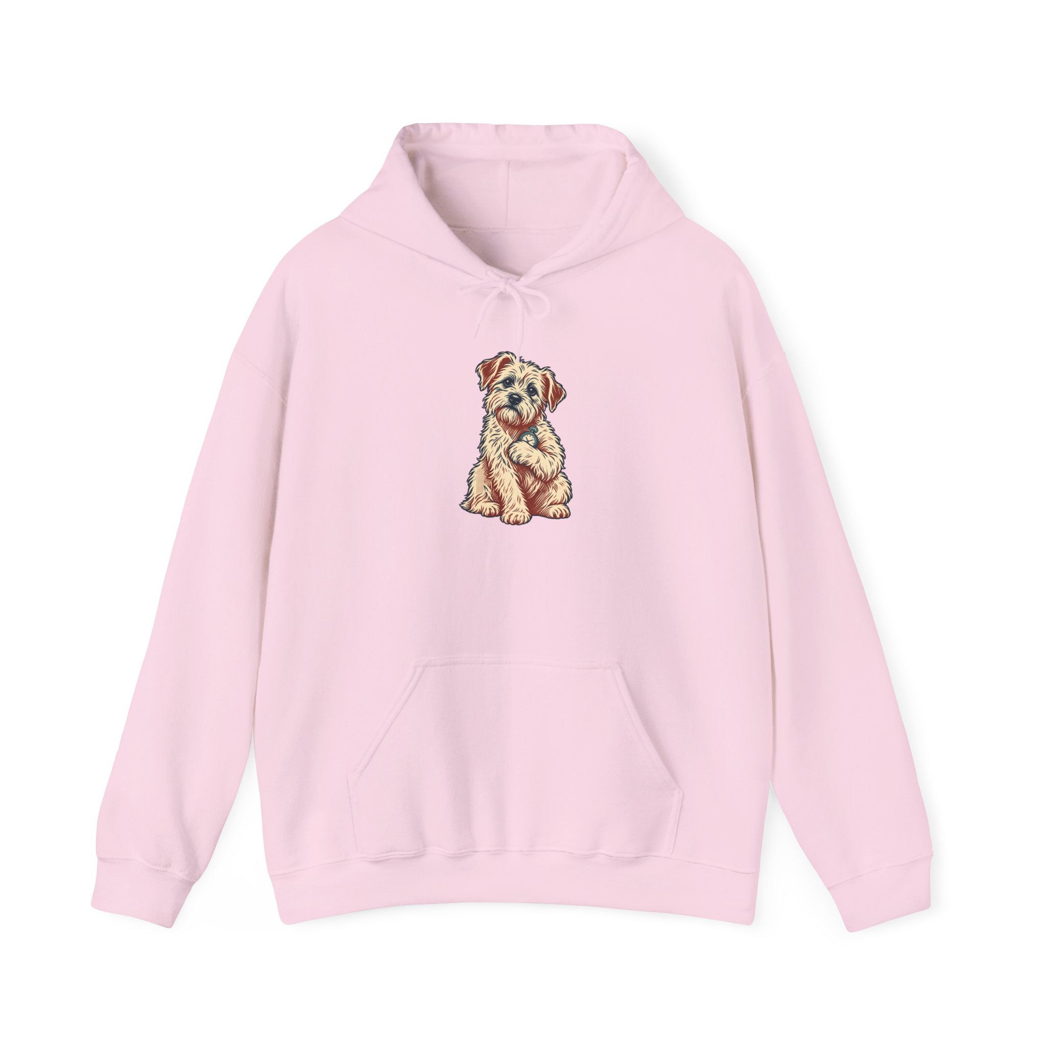 Pocket Watch Dog Hoodie — White – Image 3