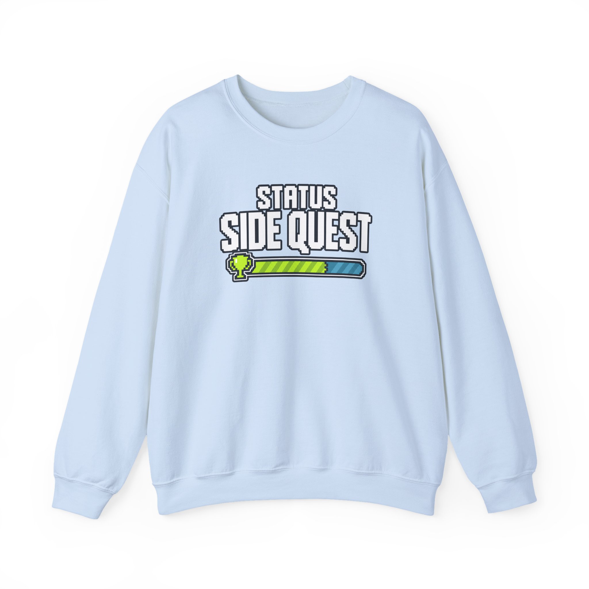 Side Quest Progress Sweatshirt — White – Image 2