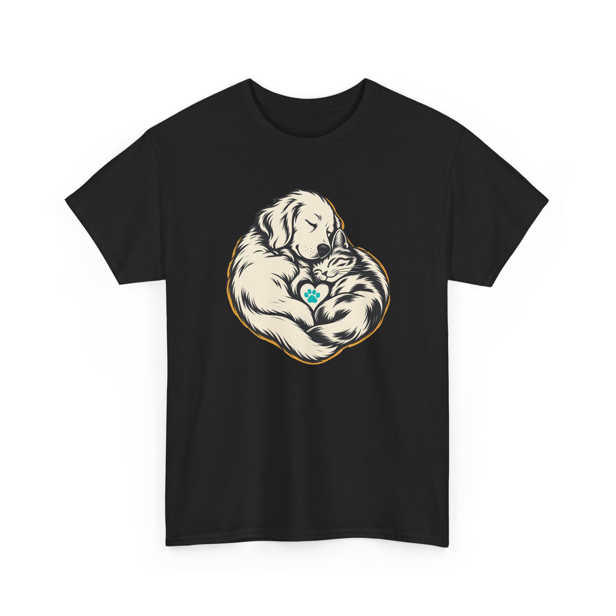 T-shirt Heartful Pair — Noir