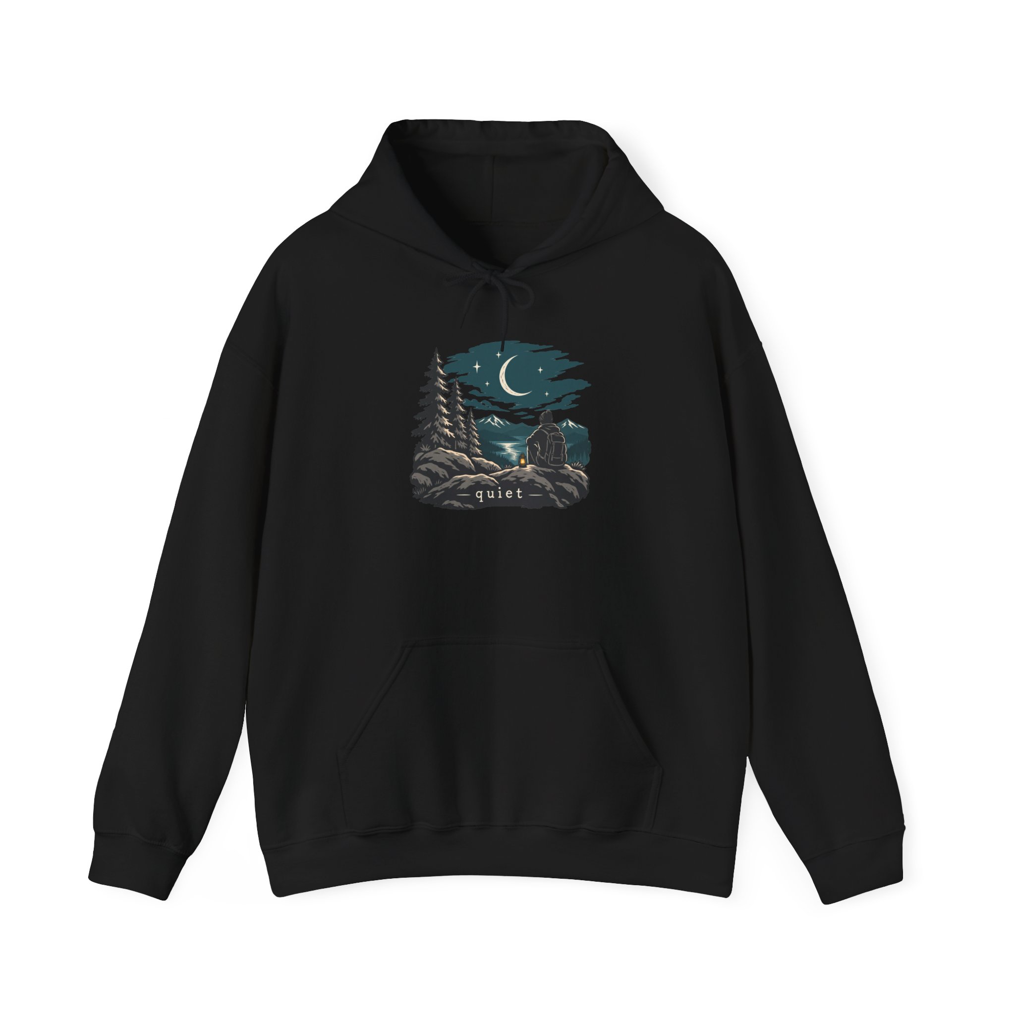 Ridge & Moon Hoodie — Schwarz