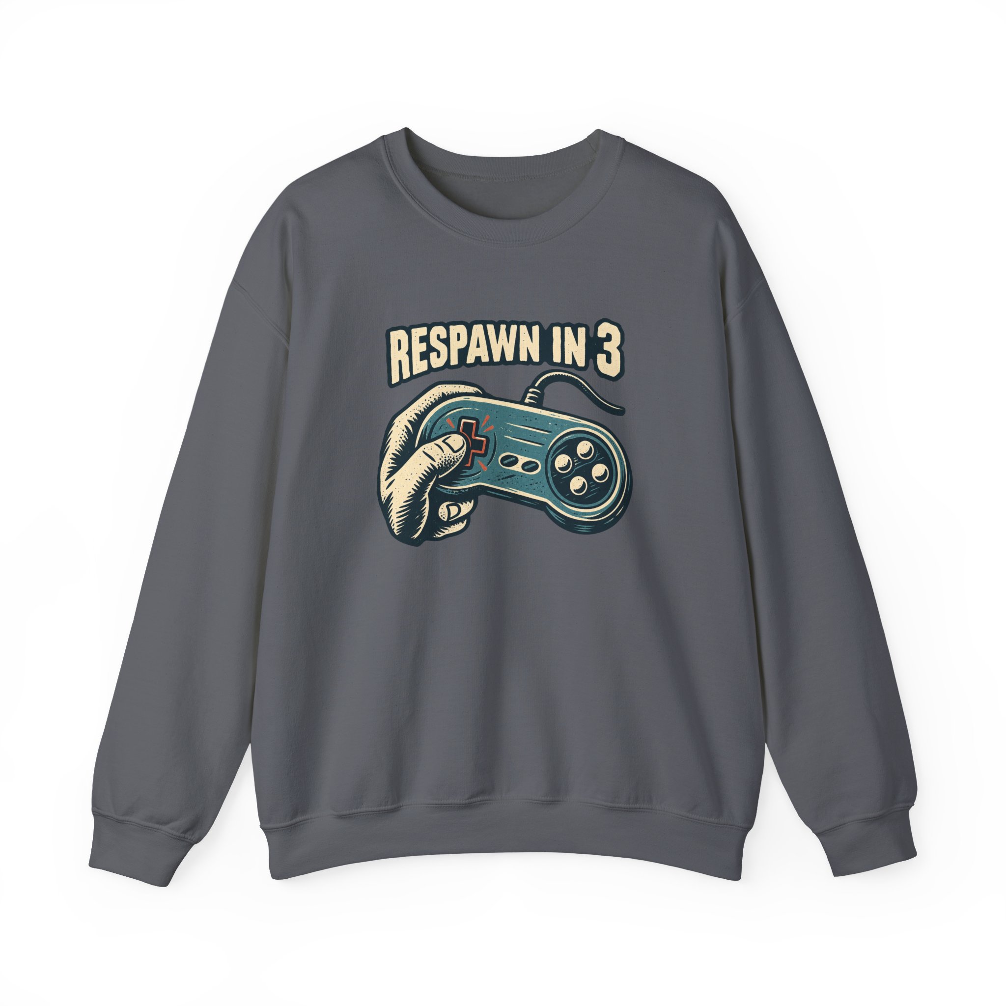 Respawn in 3 Sweatshirt — Black – Bild 2