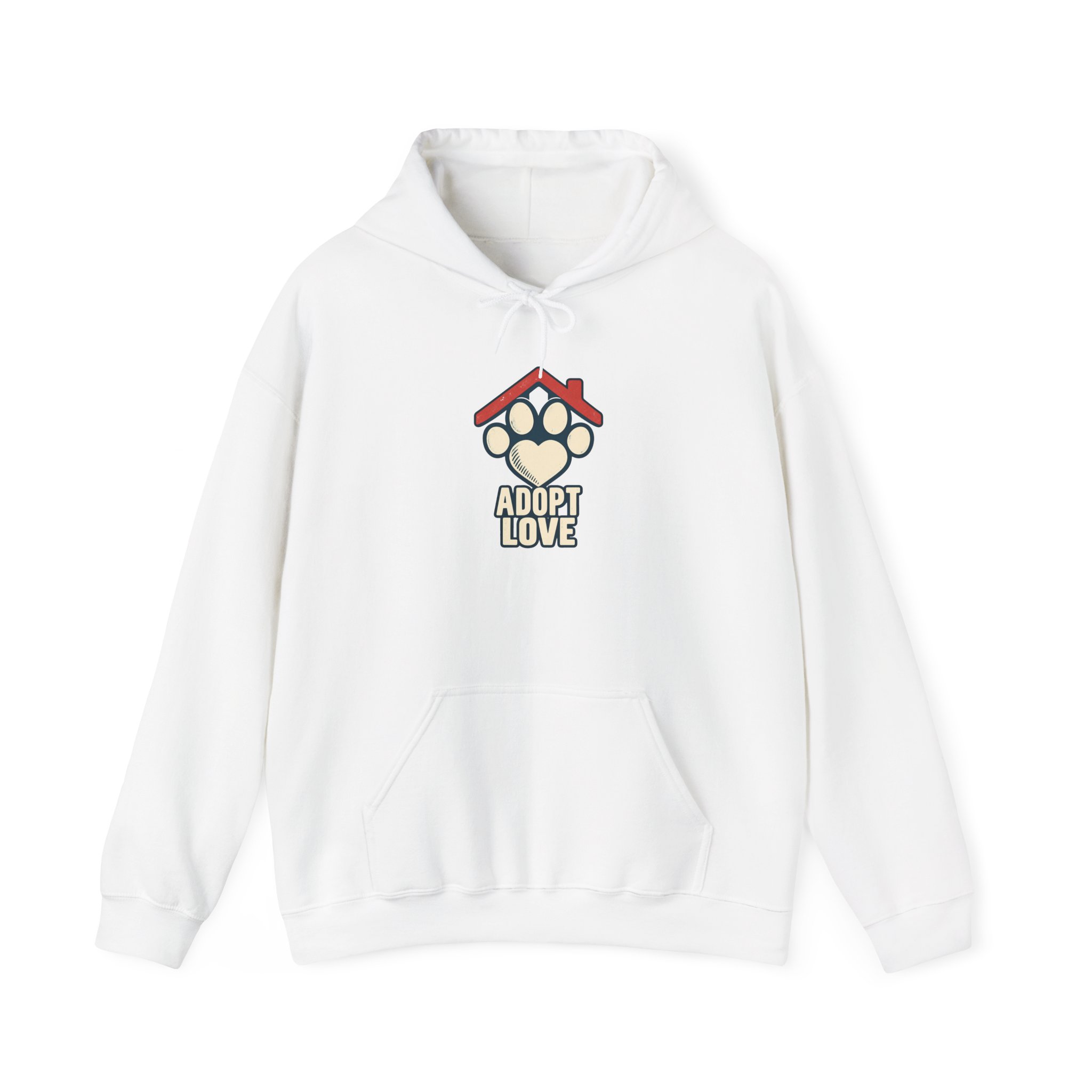 Shelter Heart Mark Hoodie — White