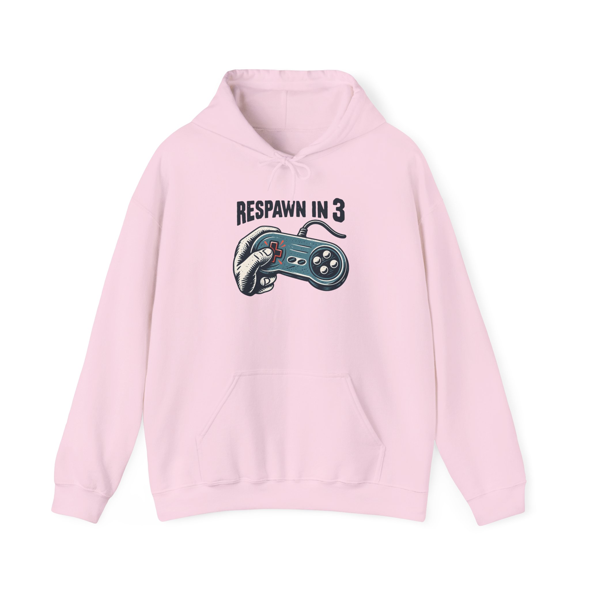 Respawn in 3 Hoodie — White – Image 3