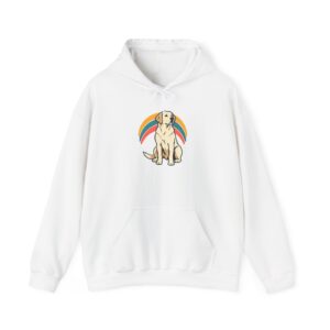 Retro Pup Halo Hoodie — Weiß