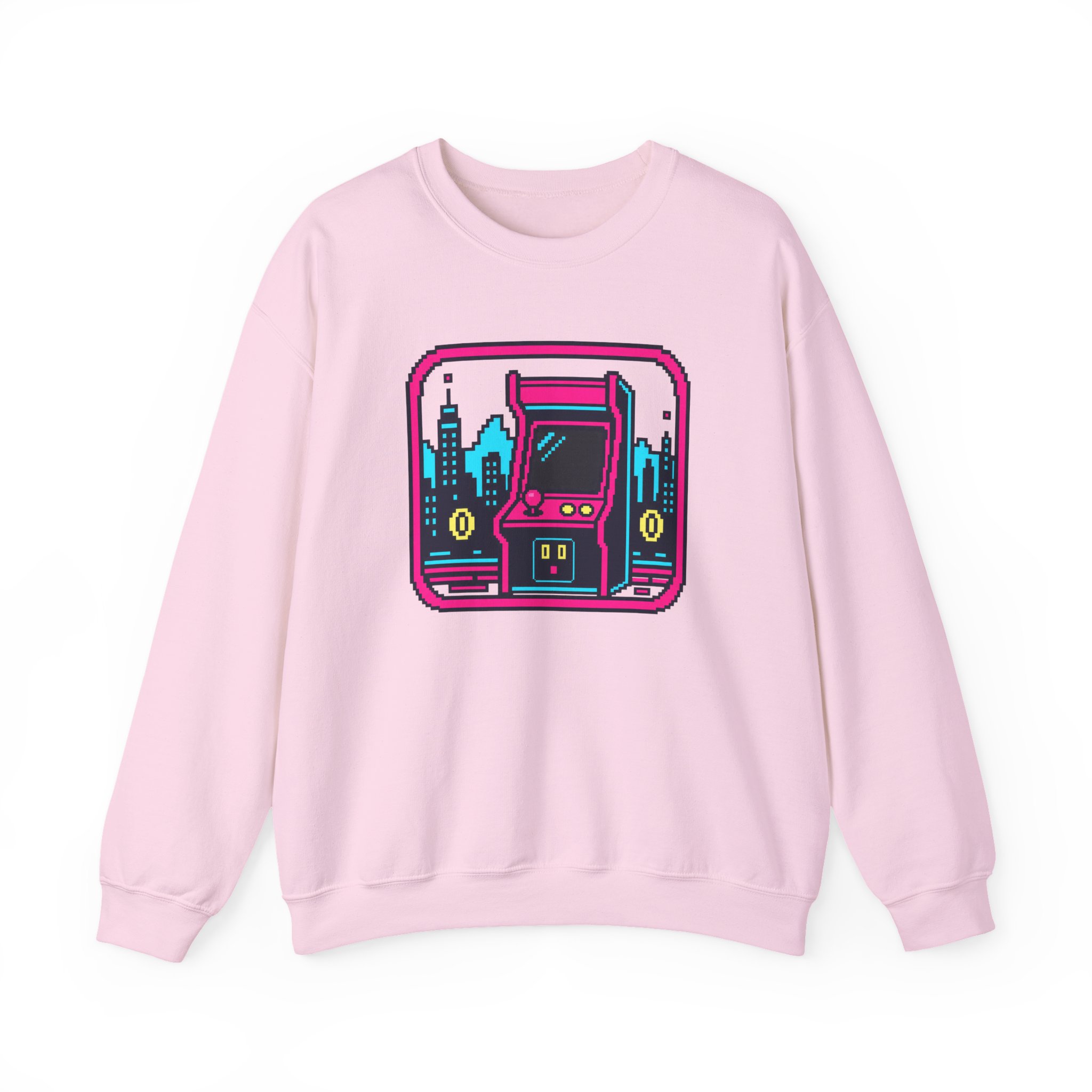Neon Cabinet Night Sweatshirt — White – Image 3