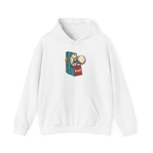 Occupied Door Hoodie — White