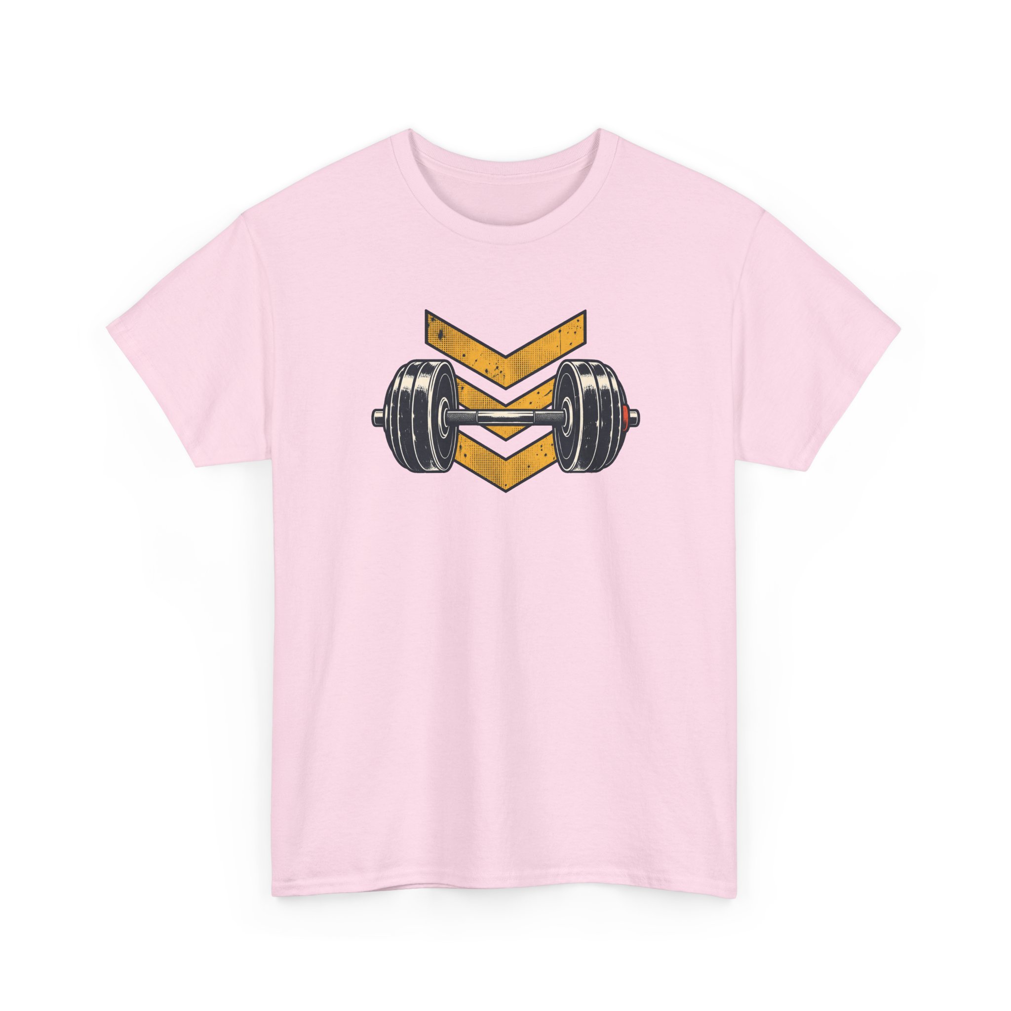 Retro Barbell Emblem T-Shirt — White – Bild 2