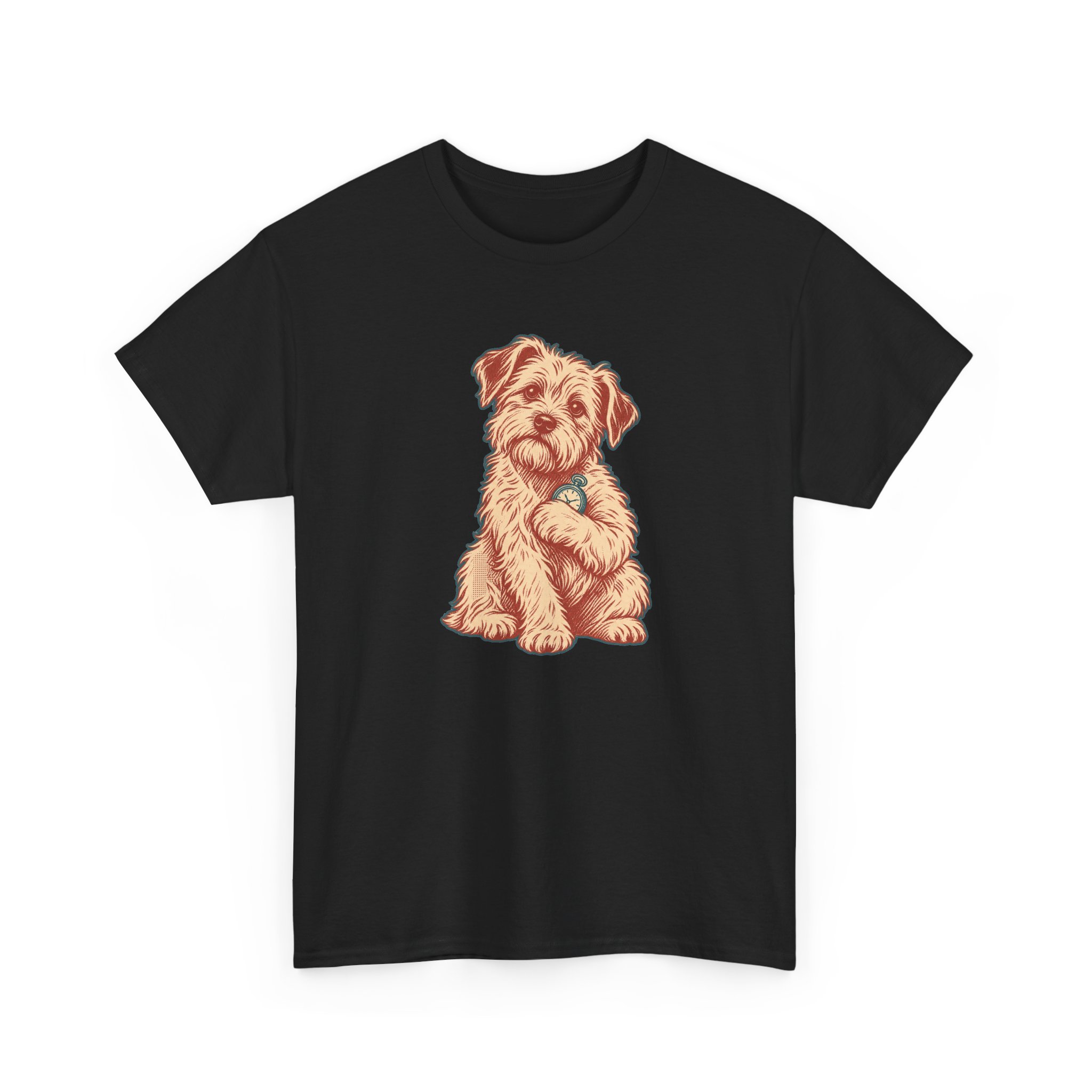 T-shirt Pocket Watch Dog — Noir