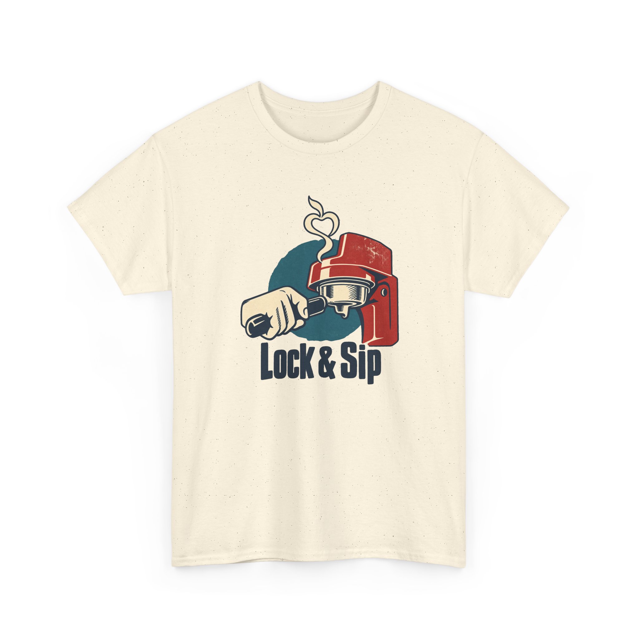 Lock & Sip T-Shirt — White - Image 3