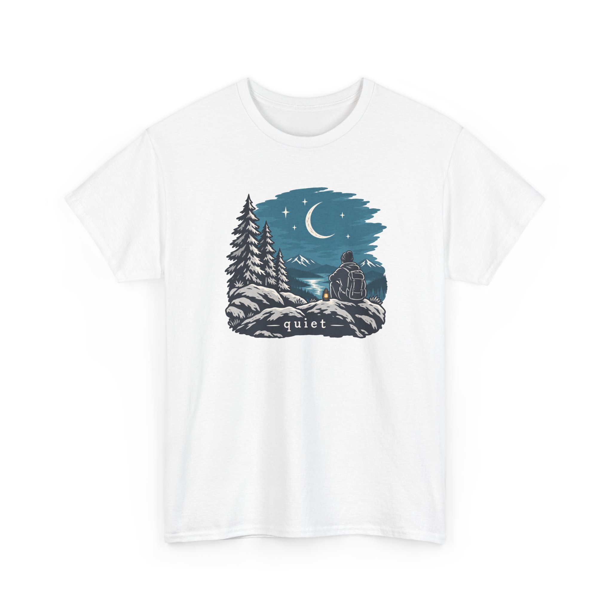 Ridge & Moon T-Shirt — Weiß