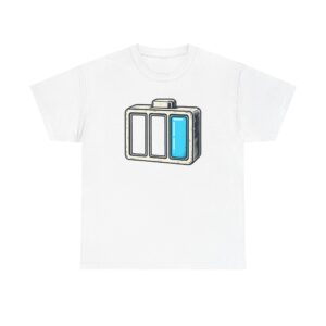 Half‑Charged T-Shirt — Weiß
