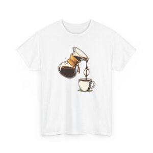 Pour-Over Negative T-Shirt — Weiß