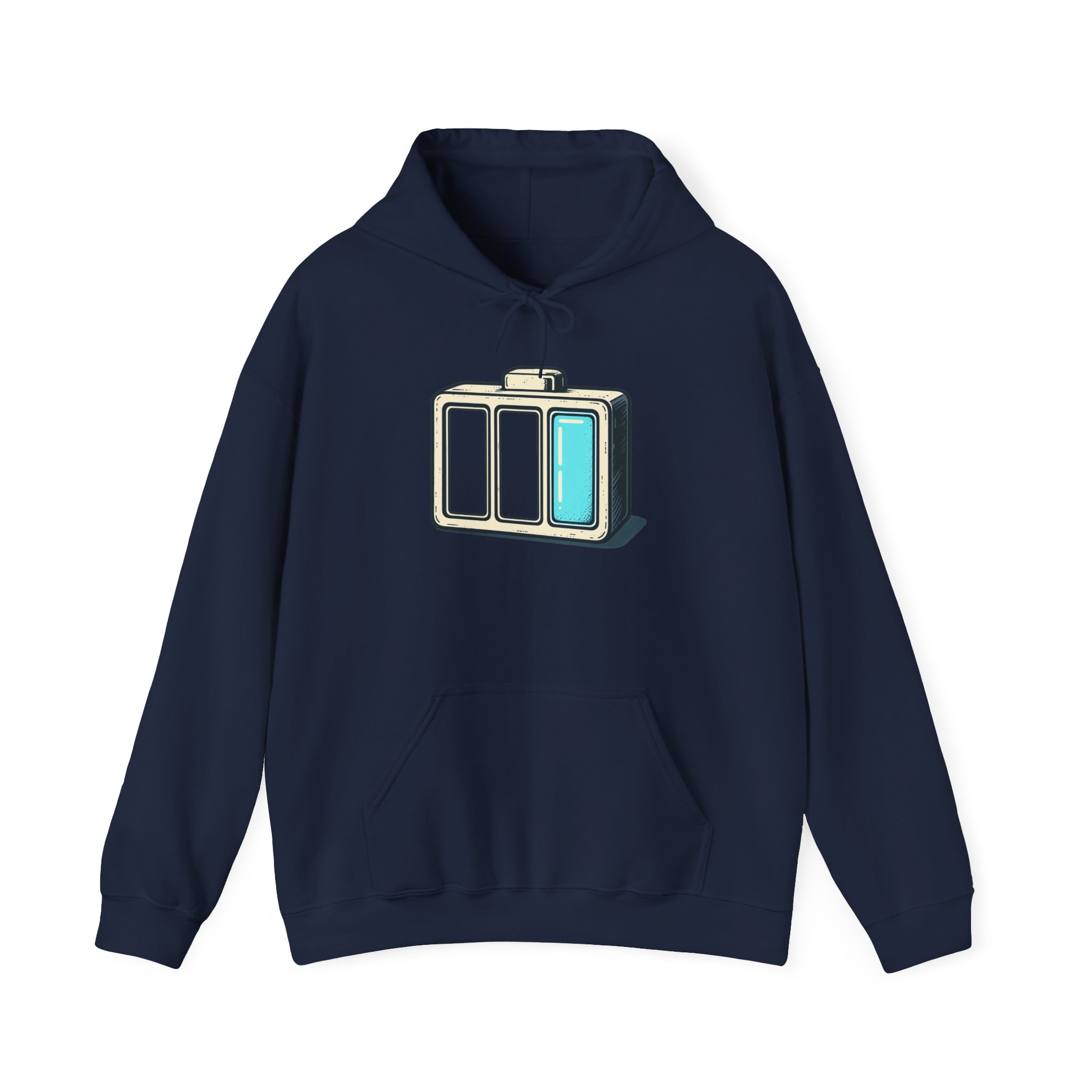 Half‑Charged Hoodie — Black – Bild 3
