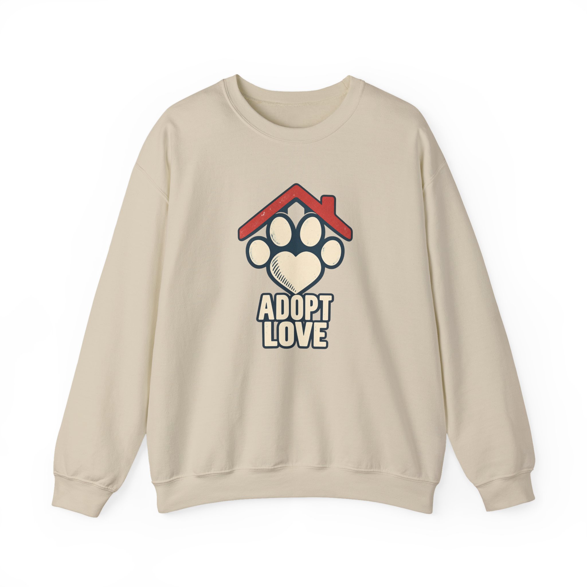 Shelter Heart Mark Sweatshirt — White - Image 4