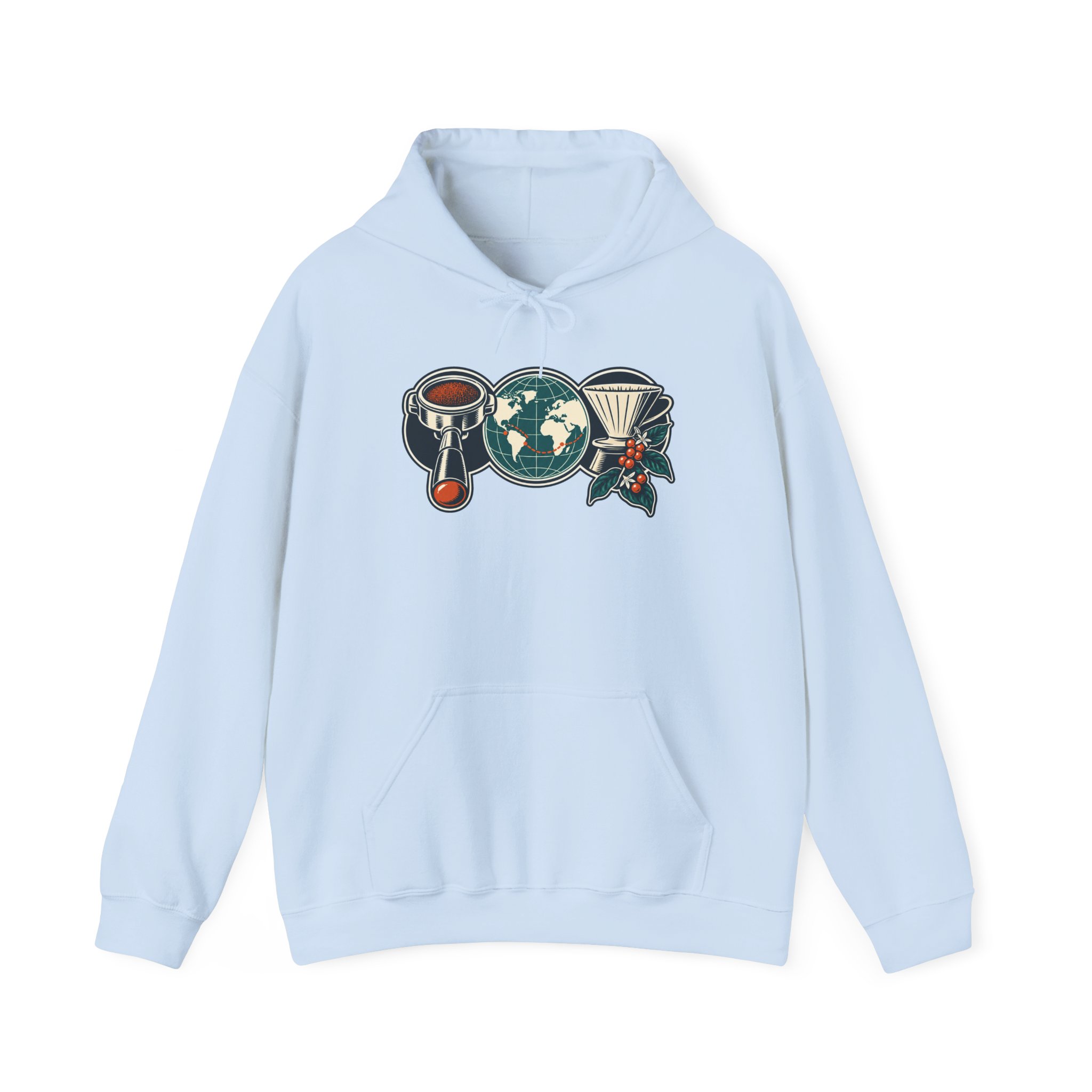 Coffee Codex Trio Hoodie — White – Bild 2