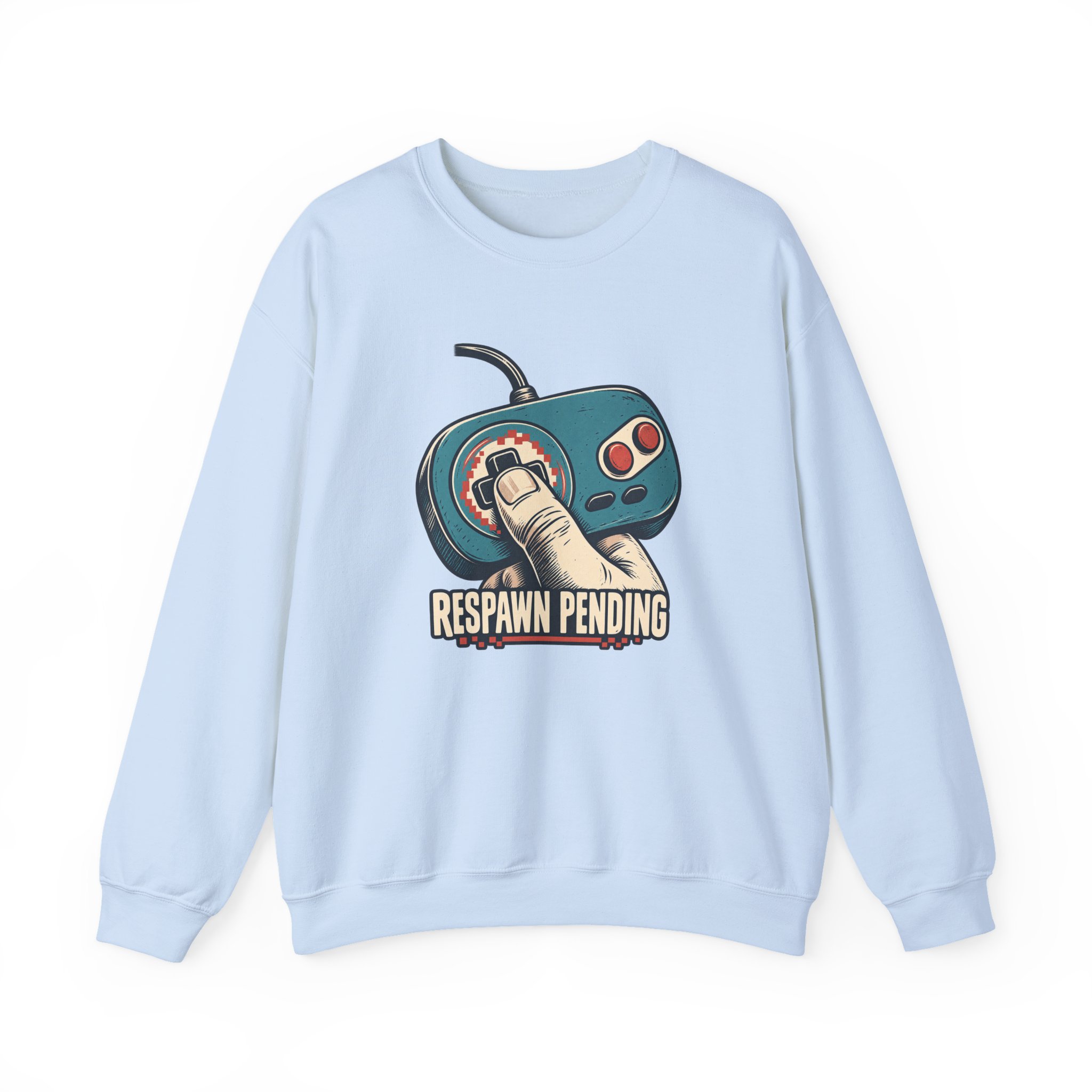 Thumbs-Up Respawn Sweatshirt — White - Image 2