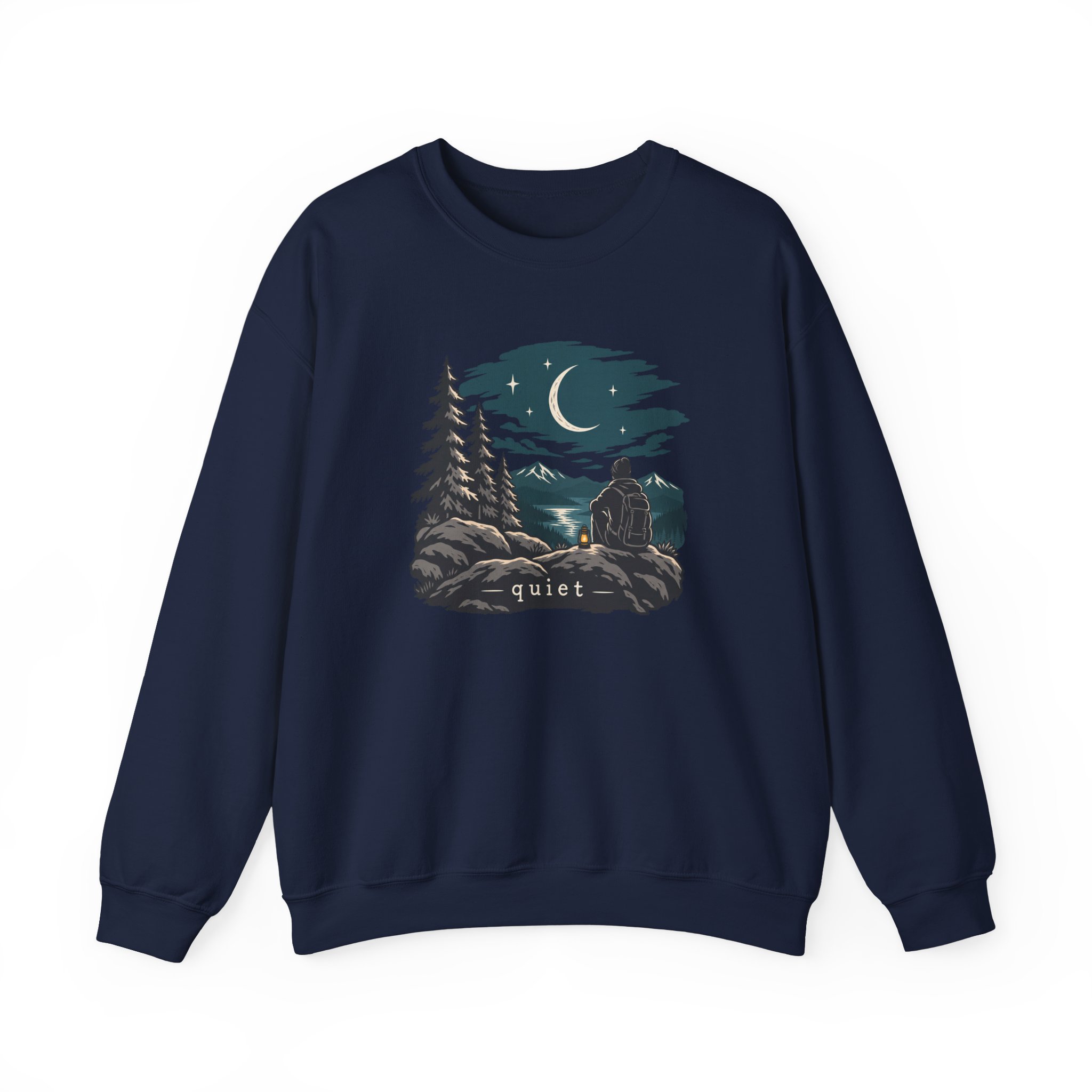 Ridge & Moon Sweatshirt — Black – Image 3