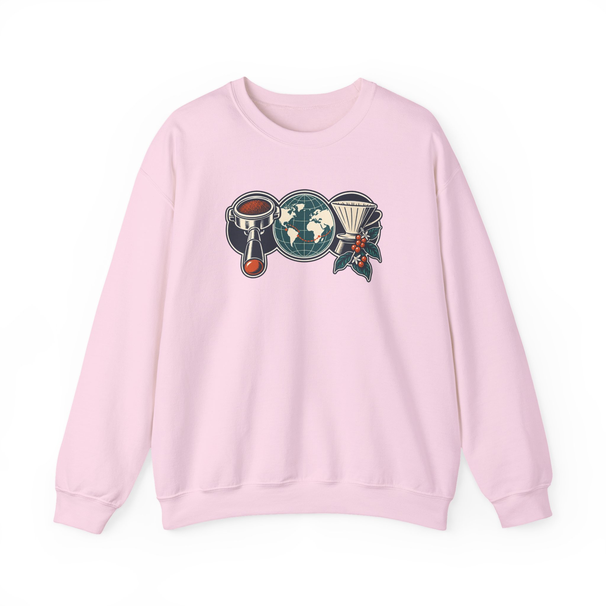 Coffee Codex Trio Sweatshirt — White – Image 3