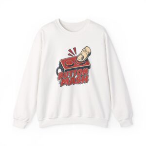 Button Mash Relief Sweatshirt — White