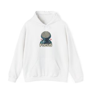 Analog Thumbprint Hoodie — White