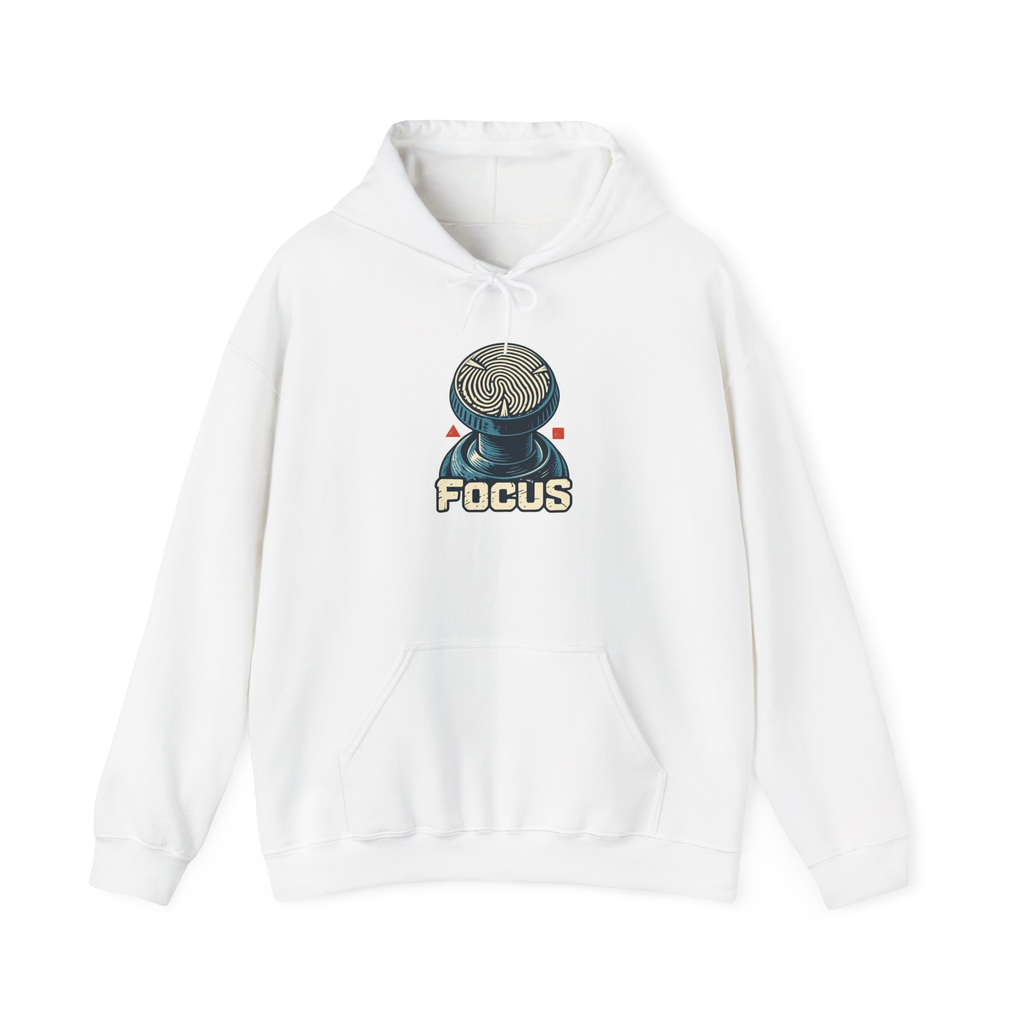 Analog Thumbprint Hoodie — White