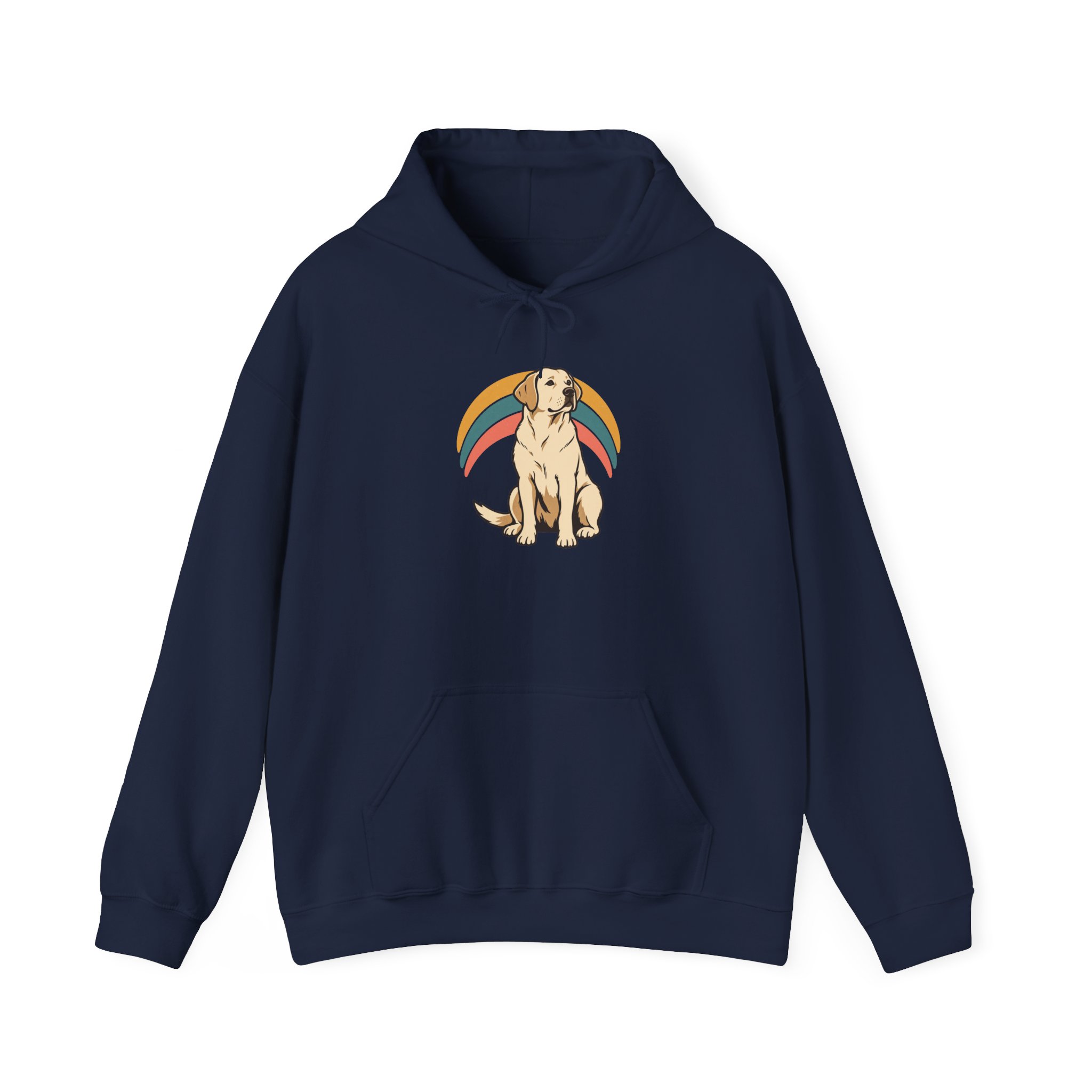 Retro Pup Halo Hoodie — Black – Bild 3