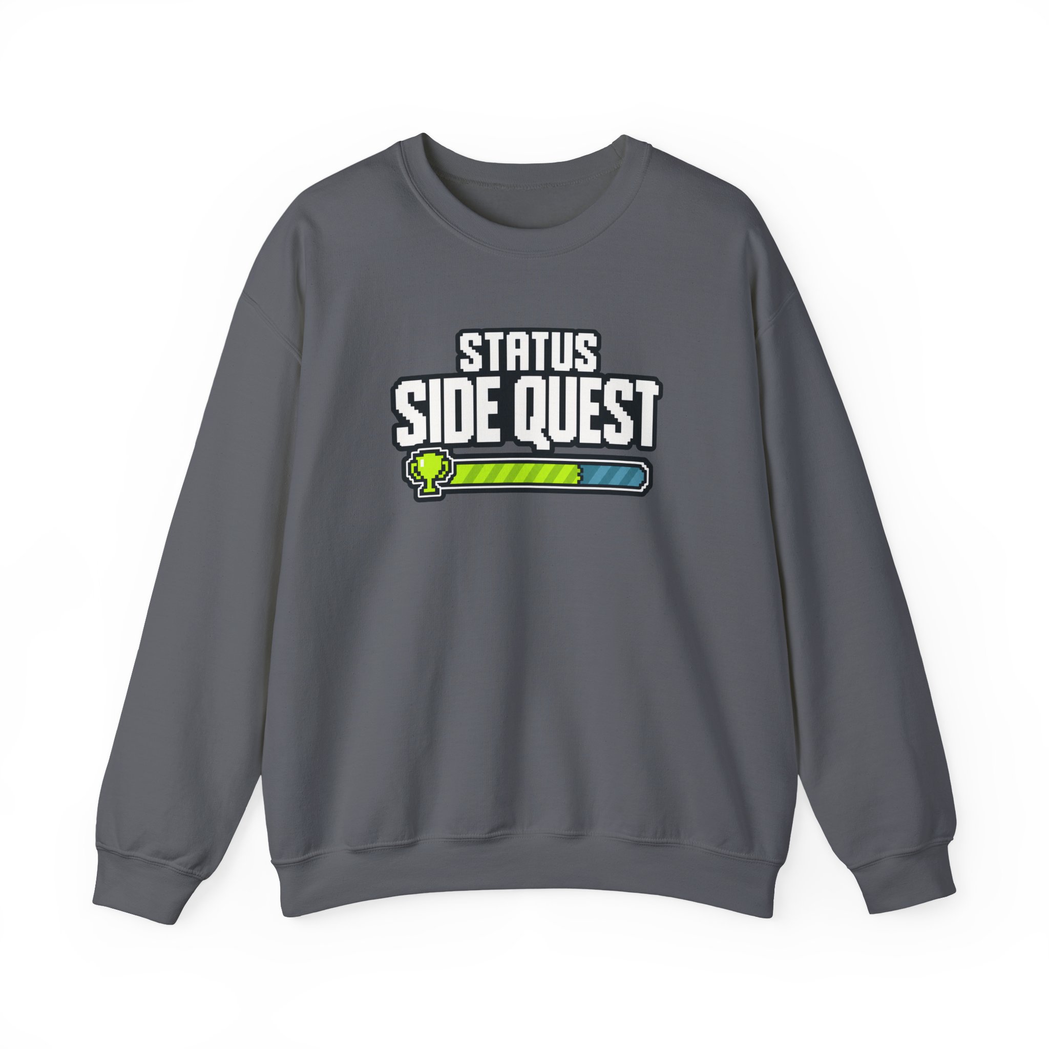 Side Quest Progress Sweatshirt — Black – Bild 2