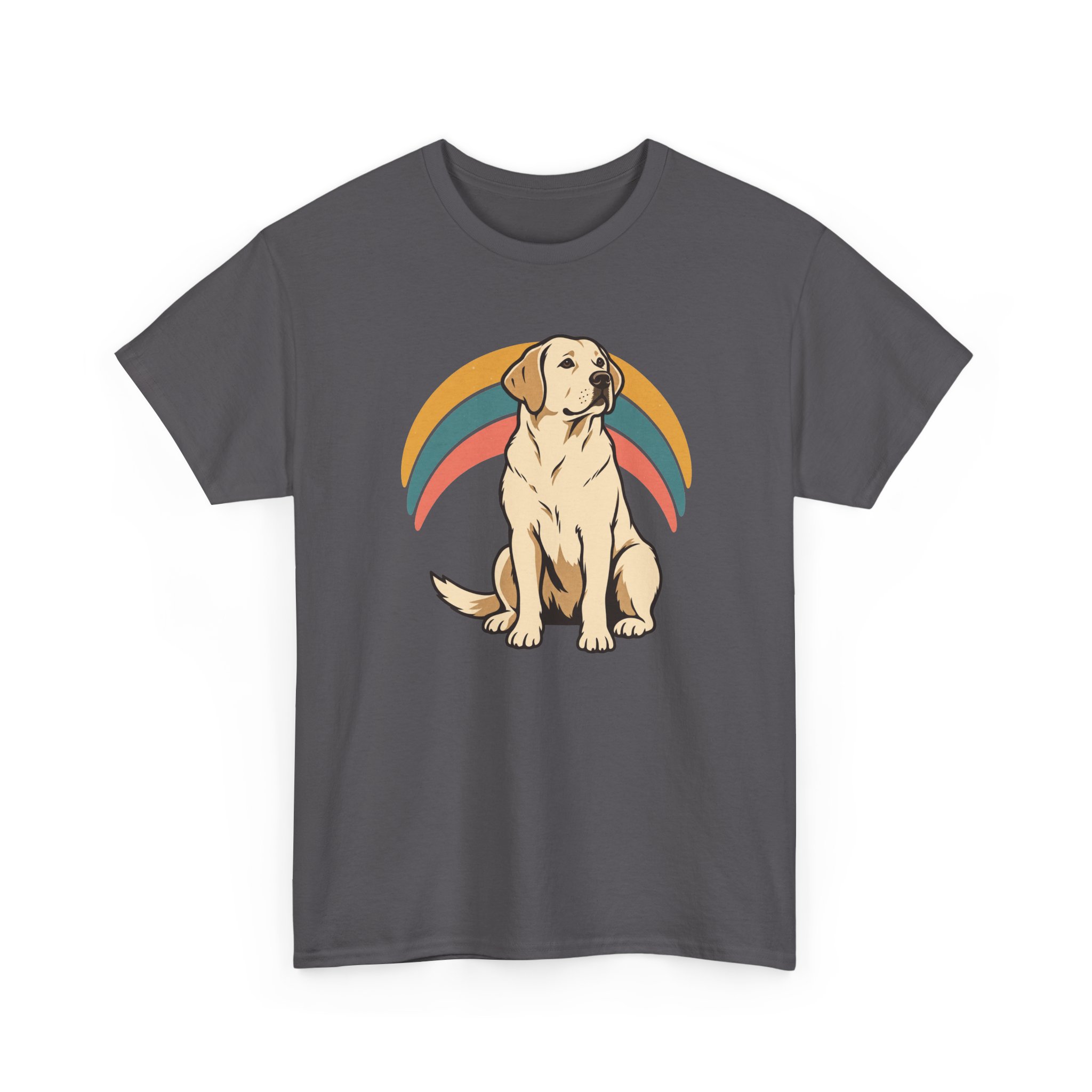 Retro Pup Halo T-Shirt — Black – Bild 2