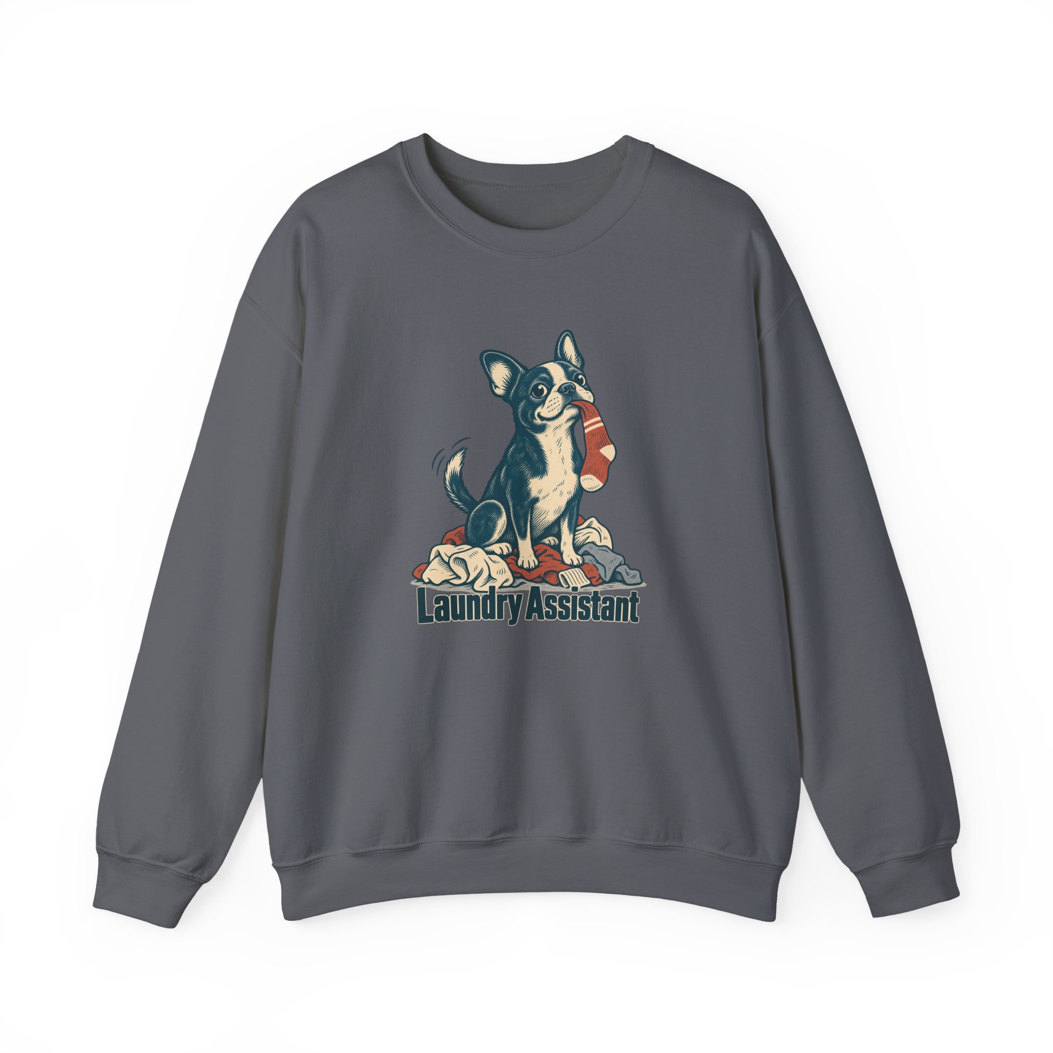 Laundry Assistant Sweatshirt — Black – Bild 2