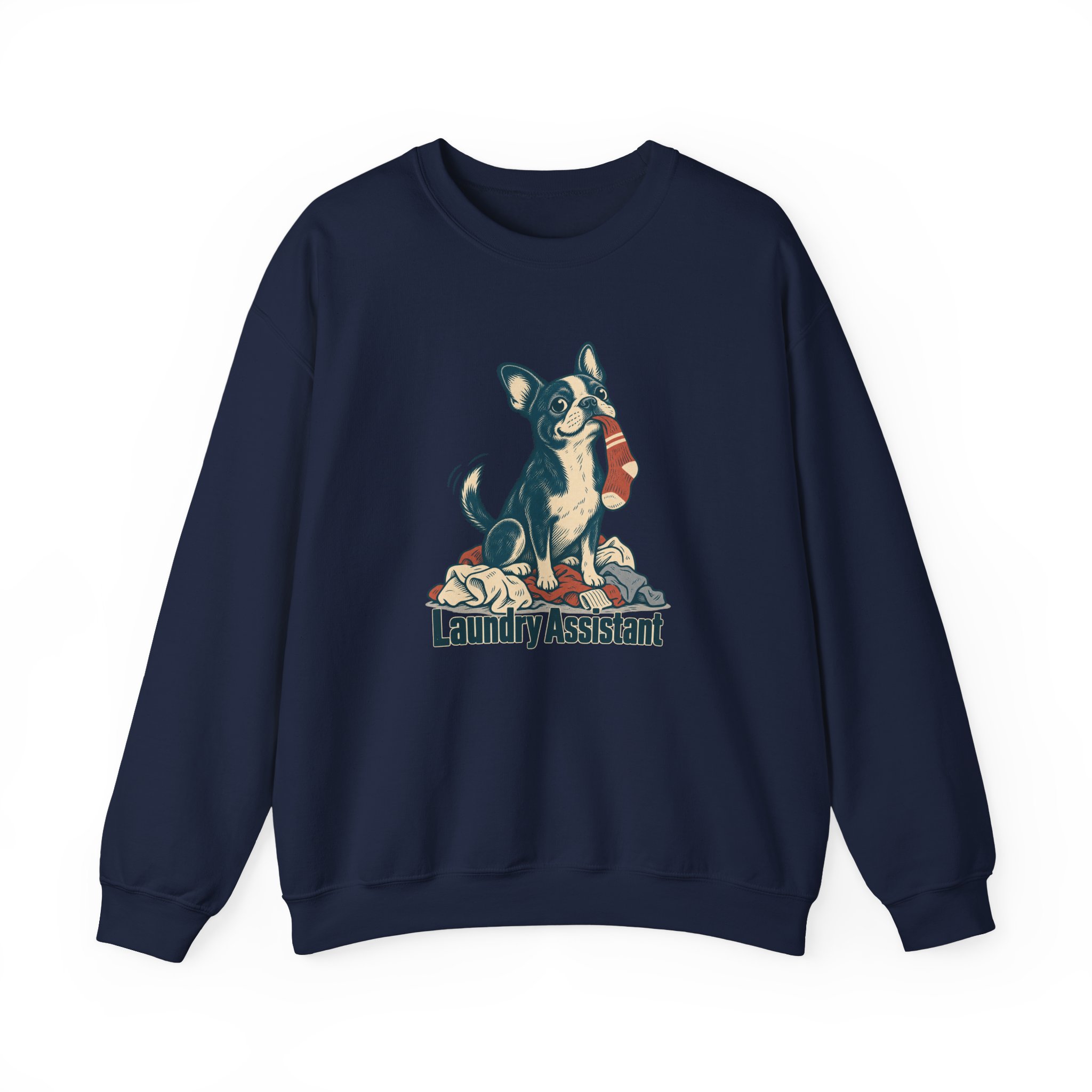 Laundry Assistant Sweatshirt — Black – Bild 3