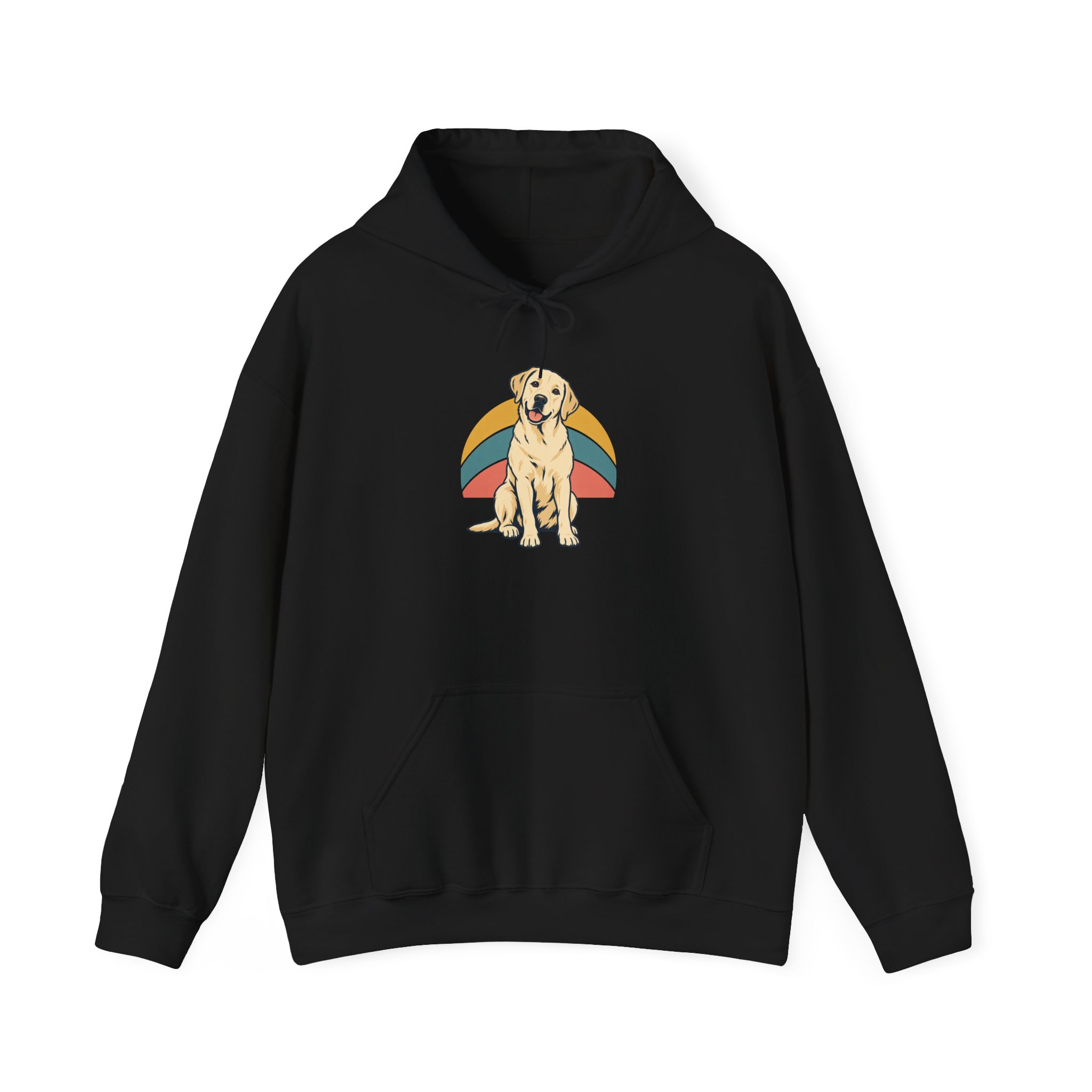 Retro Breed Halo Hoodie — Schwarz
