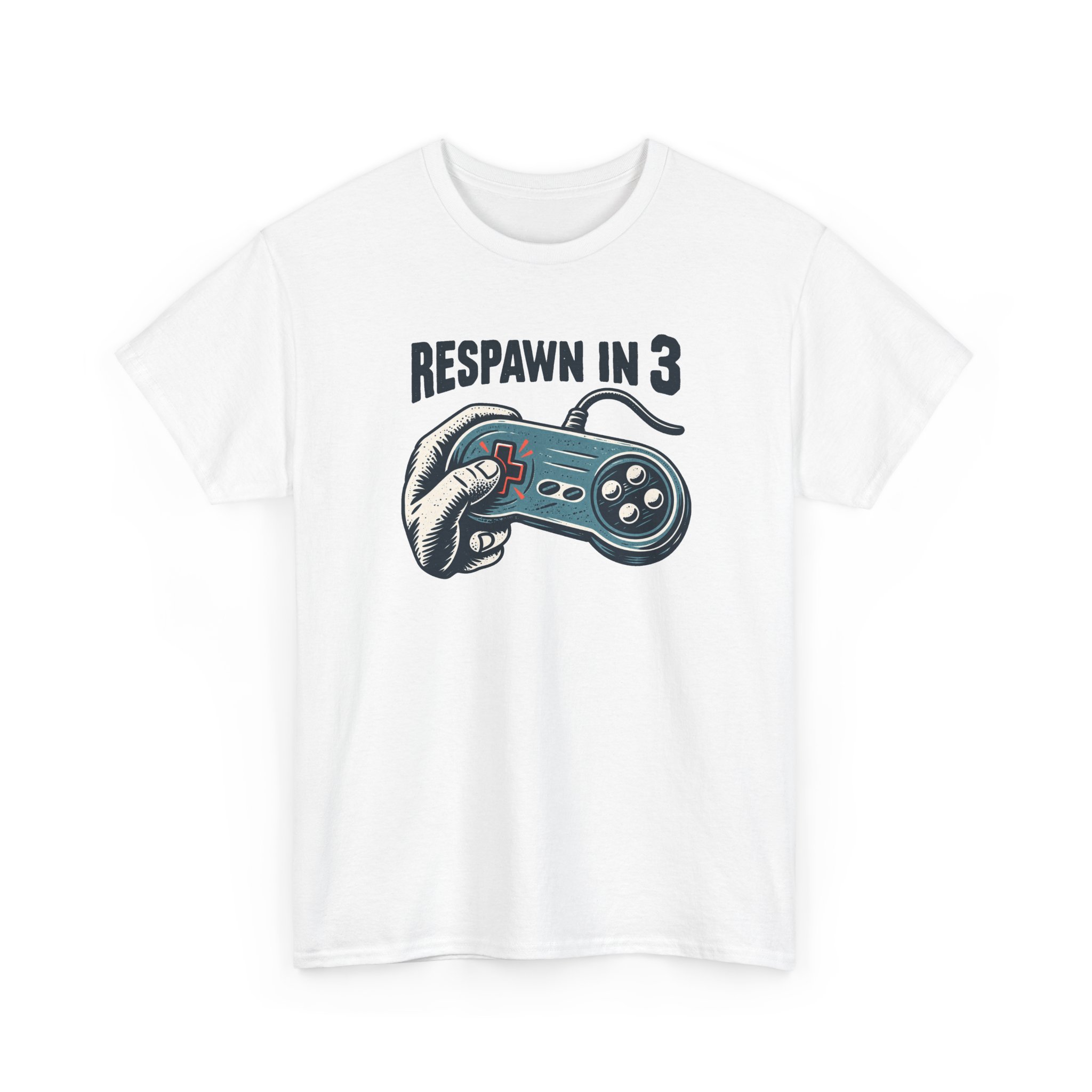 Respawn in 3 T-Shirt — Weiß