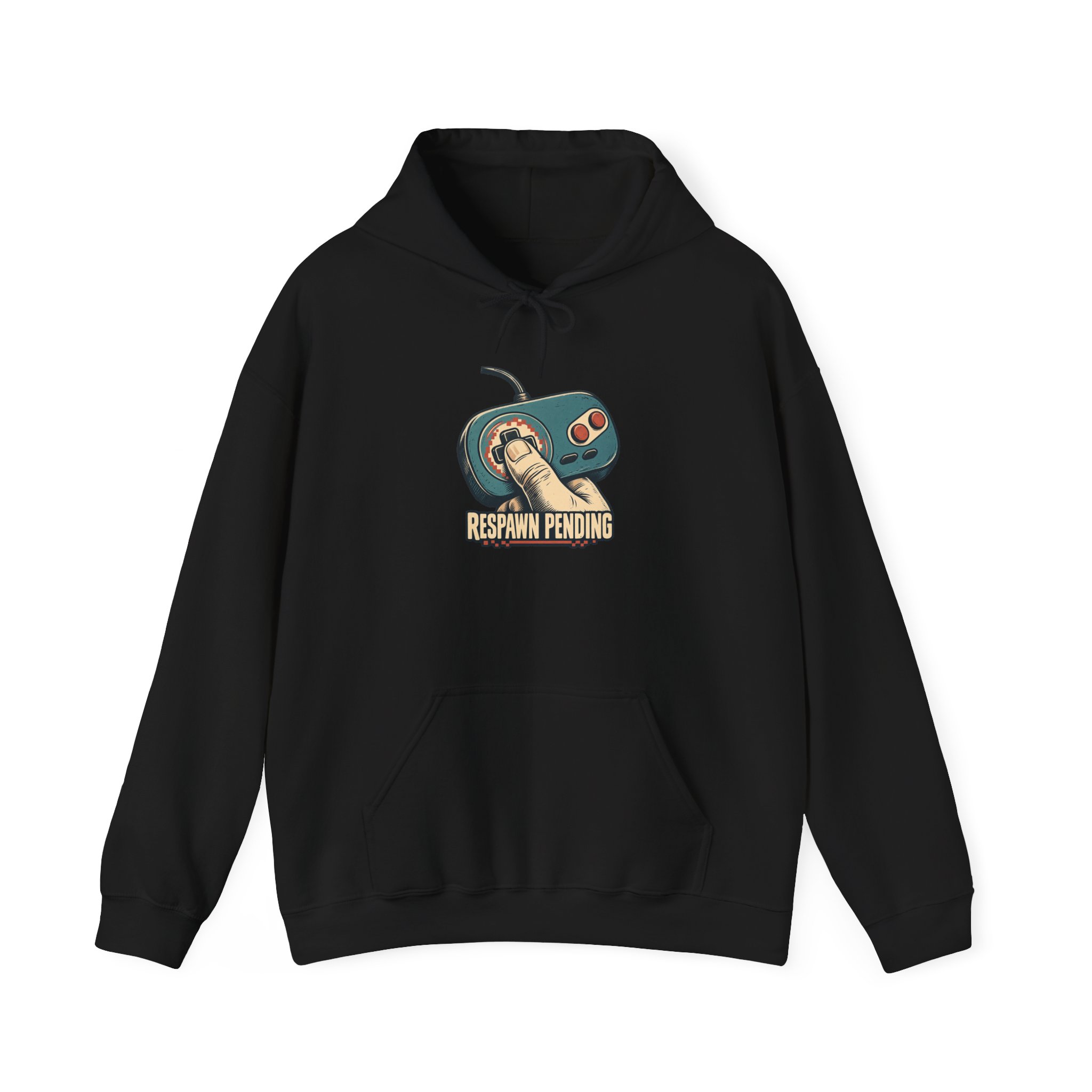 Thumbs-Up Respawn Hoodie — Black