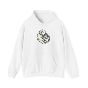 Heartful Pair Hoodie — Weiß