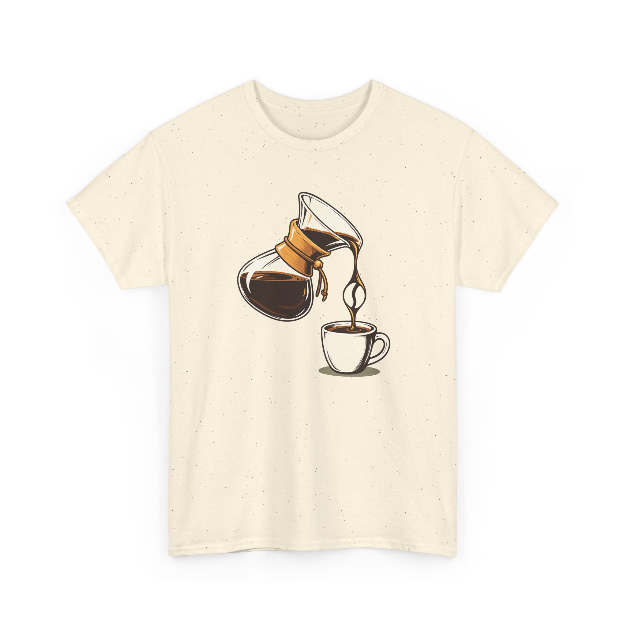 Pour-Over Negative T-Shirt — White – Image 3