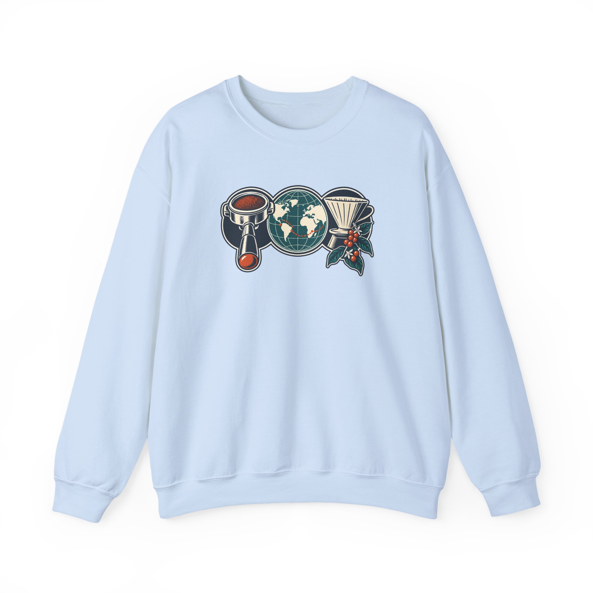 Coffee Codex Trio Sweatshirt — White – Image 2