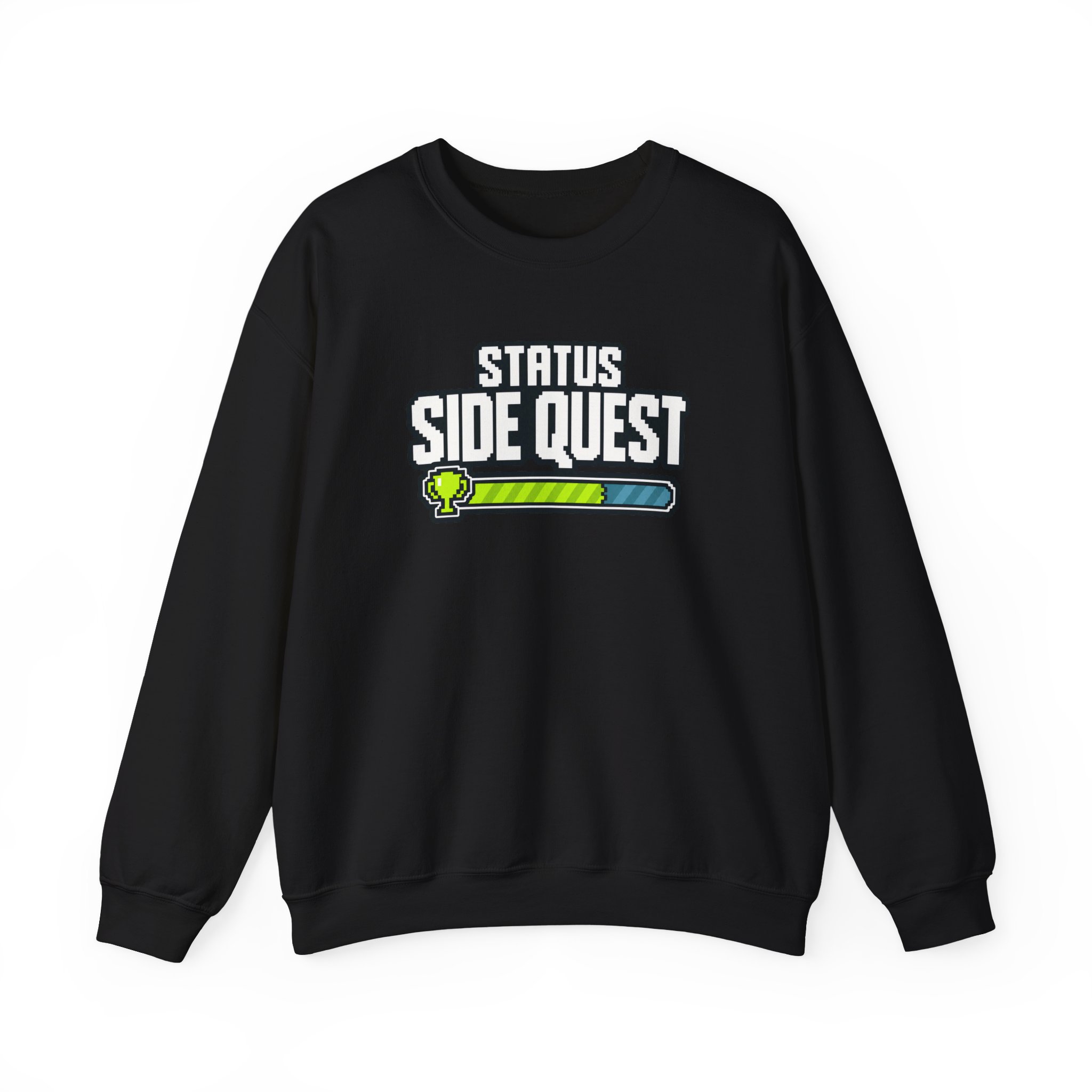 Side Quest Progress Sweatshirt — Schwarz